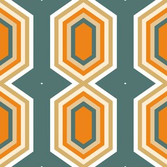 abstract hexagon backdrop style. burly wood, antique white and dark orange colors. seamless pattern for wallpaper, fashion garment design, wrapping paper or texture