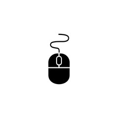 Computer mouse Icon in trendy flat style isolated on white background, for your web site design, app, logo, UI. Vector