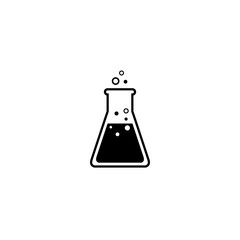 Flask Tube Chemical Laboratory Icon Vector