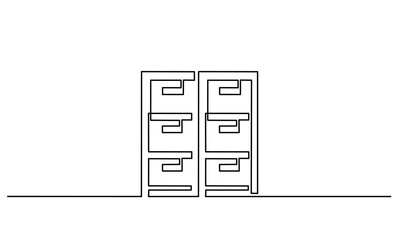 Storage furniture icon on the white background
