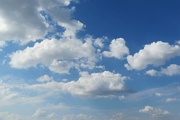 Beautiful clouds in blue sky background 