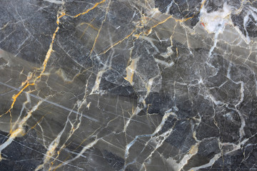 Gold yellow and white patterned natural of dark gray marble pattern texture and background for design product.