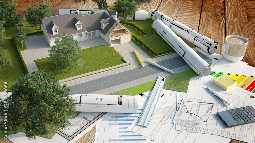 Aufkleber architecture and landscape model project