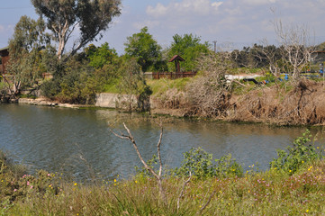 The beautiful natural Wetland landscape in Cyprus