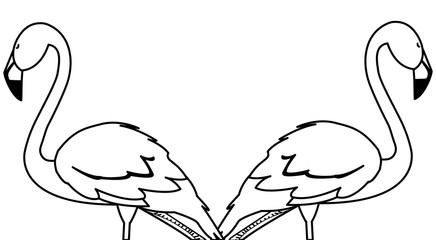 exotic flemish bird with head up