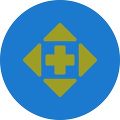 Obraz premium Complex Direction Arrow Icon For Your Project