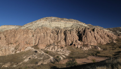 Rose Valley in Cavusin Village, Cappadocia, Nevsehir, Turkey