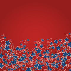 American patriotic background frame