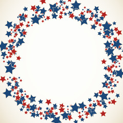 American patriotic background frame