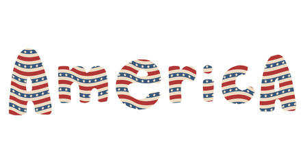 American patriotic lettering