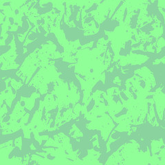 Green abstract color paint splashes seamless pattern