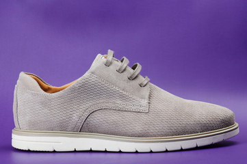 Clean modern gray man shoe