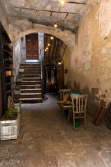 Fototapeta na wymiar Rural wine bar in Piazza Armerina
