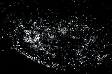 Splash of water. Isolate on black background