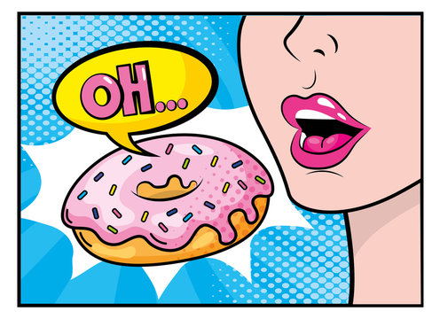 Pop Art Donut Images – Browse 3,457 Stock Photos, Vectors, and Video |  Adobe Stock