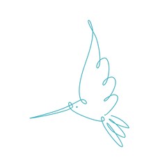 Silhouette of a bird line