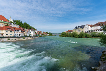 Steyr und Enns Zusammenfluss in Steyr