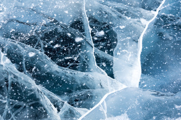 Ice of Lake Baikal