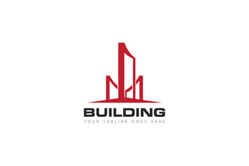 building logo and icon vector Illustration design template