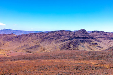 A beautiful mountain landscape, a geological wonder . Atlas Mountains, Morocco.