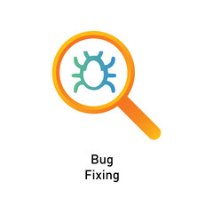 bug fixing popular web icon design 