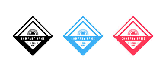 Set of Badge logo design - vector