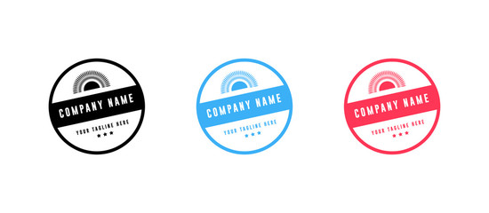 Set of Badge logo design - vector