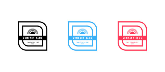 Set of Badge logo design - vector