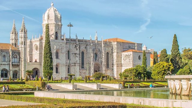 Mosteiro dos Jeronimos, located in the Belem district of Lisbon, Portugal.