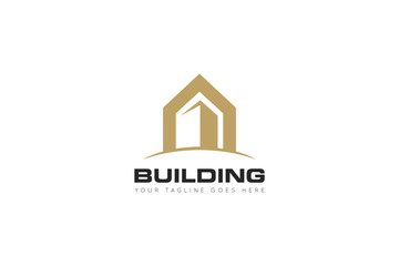 building logo and icon vector Illustration design template