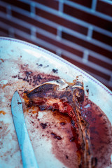 Abgenagtes Fleisch / T-Bone Steak