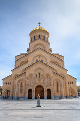 Fototapeta na wymiar The Holy Trinity Cathedral of Tbilisi (Tsminda Sameba Church) Georgia