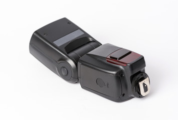Digital camera flash isolated on white background