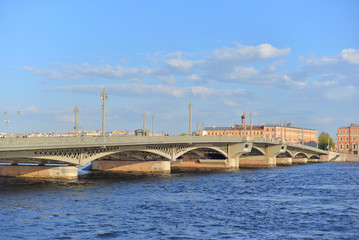 Fototapeta premium Annunciation bridge in St.Petersburg.