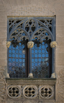 Detalle de ventana del Palacio del Conde Alpuente (Segovia)
