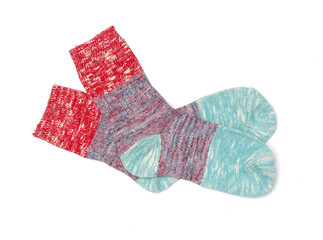 Socks on a white background 