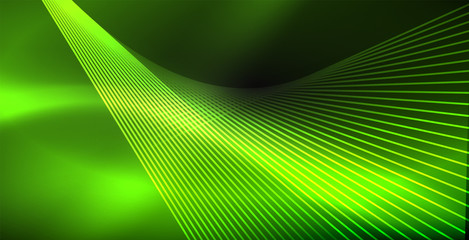 Neon color abstract lines