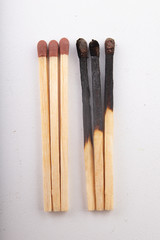 Matches for lighting a fire. Accessories in needed at a domestic farm.