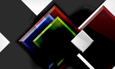 Color squares futuristic abstract background
