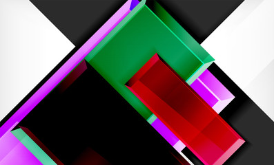 Color squares futuristic abstract background