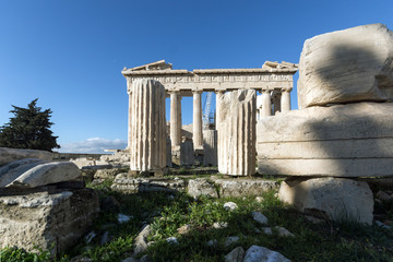 Fototapeta premium Ancient Building of The Parthenon in the Acropolis of Athens, Attica, Greece