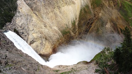Waterfall with Rainbow