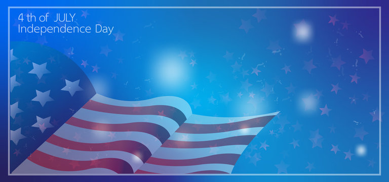 The vector 4 July  Independence Day  celebration image.