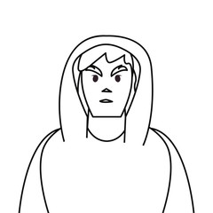 hacker man character thief