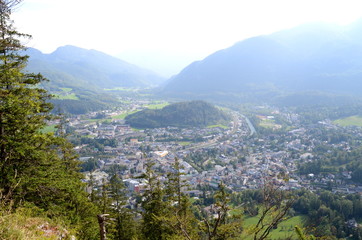 Fototapeta na wymiar View of Bad Ischl in the Salzkammergut region in Austria