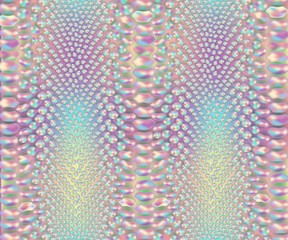 Iridescent snake skin pattern