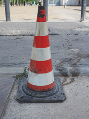 traffic cone sign