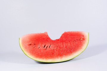 slice of watermelon on white background