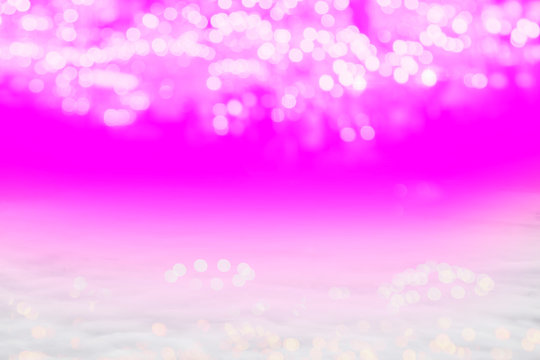 Abstract ligh pink light Bokeh background Soft white mist with copy space