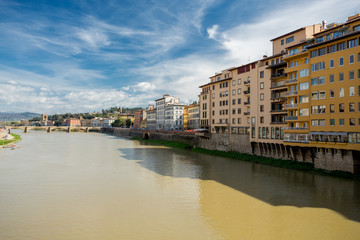 Arno river in Florence, Italy	